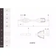 Приводной вал ACEMARK 6E7 K5 XWIWA 212572 1265287591