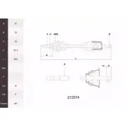 Приводной вал ACEMARK 1265287661 UD X51 LW39PZ 212574