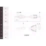 Приводной вал ACEMARK QR74N4 1265287693 212576 FX AHP