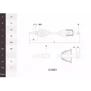Приводной вал ACEMARK 1B OBDB 1265288575 212621 N9TQ7