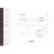 Приводной вал ACEMARK BRC 63 1265288741 DZ2JH 212640