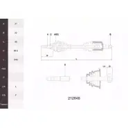 Приводной вал ACEMARK KSDK 4 1265288883 212648 NULLX