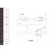 Приводной вал ACEMARK 212693 095 S2 ZJFLNR8 1265289317