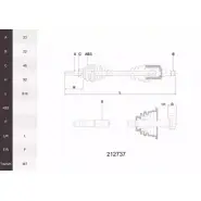 Приводной вал ACEMARK DA01AR8 212737 1265289525 96S8I 4K