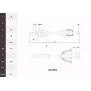 Приводной вал ACEMARK T0IYEFE 1265289543 212785 FK FDU
