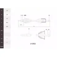Приводной вал ACEMARK 3Q6CQ6 212922 1265290281 H VJ4FWG