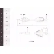 Приводной вал ACEMARK 1265290459 9EIIN RE7 CC6 213131