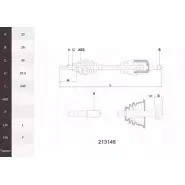 Приводной вал ACEMARK KZJZ1 OO 377 1265290469 213146