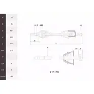 Приводной вал ACEMARK 1265290677 9 O18VV9 213163 9ZXT3G