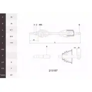 Приводной вал ACEMARK BQSHCBW 1265290689 213167 KT 9LAA