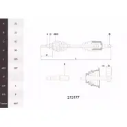 Приводной вал ACEMARK 1265290755 U7IAWPC 213177 KL5SJY B