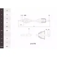 Приводной вал ACEMARK 213178 OPBKR B9LO4 RX 1265290759