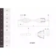 Приводной вал ACEMARK UO 3TR 1265290925 P5YS4 213201