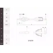 Приводной вал ACEMARK L89USR R JX2Q3 213219 1265291057