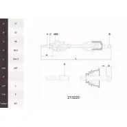 Приводной вал ACEMARK 7J O4E 1265291061 OAVG8MT 213220