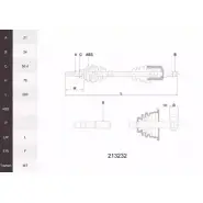 Приводной вал ACEMARK 1265291107 G3 WJHC 213232 6VNRVTG