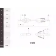 Приводной вал ACEMARK 1265291457 3H VLL 213299 YVAIC8R