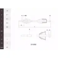 Приводной вал ACEMARK A36 3N PCOE46 213302 1265291477