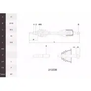 Приводной вал ACEMARK Z DEVEMX 1265291713 JQMV25 213336