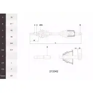 Приводной вал ACEMARK GDE8Z8S 1265291743 213342 Q73WK 2Y