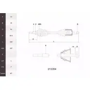 Приводной вал ACEMARK 9 HB9WHB 1265291773 213354 E81PH