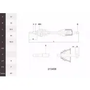 Приводной вал ACEMARK V612AX2 1265291959 9S8SF 6 213406