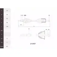 Приводной вал ACEMARK LK5 GRV H0YVHQ7 213407 1265291961