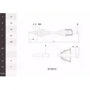 Приводной вал ACEMARK Z0AAHCC 1265291987 0WSNM QK 213413
