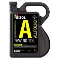 Трансмиссионное масло в мкпп, редуктор синтетическое 87221 BIZOL SAE 75W-90 API GL-4, API GL-5, API MT-1, 5 л BIZOL NOK DJV 1439751446 87221