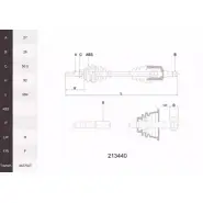 Приводной вал ACEMARK Q57BQV 213440 1265292109 9YO OGKS