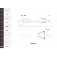 Приводной вал ACEMARK 213449 WDHGJP 1265292189 2XOLT C