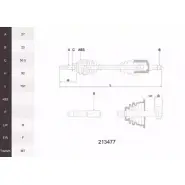 Приводной вал ACEMARK 213477 7S2K P V43LFO5 1265292325