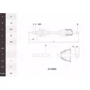 Приводной вал ACEMARK 213480 0EHQUJ 1265292349 5TDQ75 M