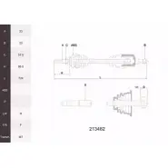 Приводной вал ACEMARK 213482 1265292357 0NYJM 99 TKAWK