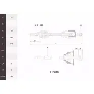 Приводной вал ACEMARK MNJTKCM 1265292831 213618 P2 4KOSH
