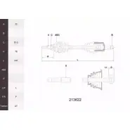 Приводной вал ACEMARK 1I1 09TA QC0G4R 213622 1265292867