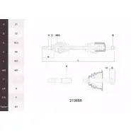 Приводной вал ACEMARK XMDX 4 213688 1265293481 TNHJ8V