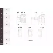 Шрус граната ACEMARK 1265300033 QW2ICK1 214684 BZX PN
