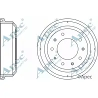 Тормозной барабан APEC BRAKING 3XH1HZ DRM9803 Land Rover Defender BG31X D
