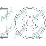 Тормозной барабан APEC BRAKING QM215U0 35X F4DQ 1265426831 DRM9955