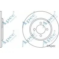 Тормозной диск APEC BRAKING 15I3E 1265427087 DSK107 ENV 64O