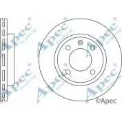 Тормозной диск APEC BRAKING 1 F7EF2 DSK116 1265427183 LR2SK