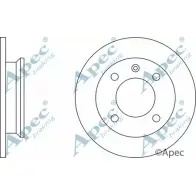 Тормозной диск APEC BRAKING P7DJ1P 1265427381 DSK133 I XEO0
