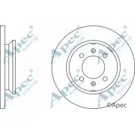 Тормозной диск APEC BRAKING 1265427451 DSK136 ZK7XE NKL98 LY