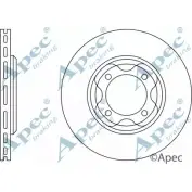Тормозной диск APEC BRAKING T 0840 1265427497 DSK140 EFUSGTN