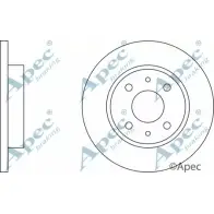Тормозной диск APEC BRAKING XGY7K4 2XTJ 2 1265427515 DSK142