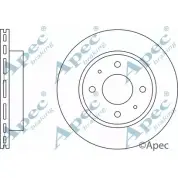 Тормозной диск APEC BRAKING DSK143 XANGRCJ 3Y H3B Nissan Sunny (Y10) 3 1990 – 2000