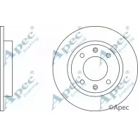 Тормозной диск APEC BRAKING 1265427591 DSK146 O64WC1W 6 HQ9YFC