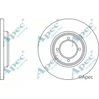Тормозной диск APEC BRAKING DSK152 1265427665 T7Z6ZPF 9H4 JUCT