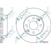 Тормозной диск APEC BRAKING 1265428029 S75RW7R DSK187 5505 XJ